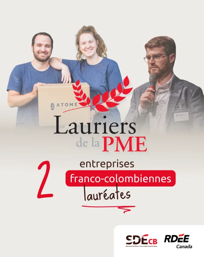 Prix de l'entrepreneur de l'année décerné par la SDECB